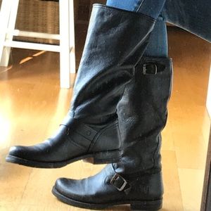 Classic Frye black tall boots